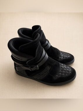 BOTTEGA VENETA Intrecciato High Top Luxury Sneaker Italy 41.5 Men 9 Women 11